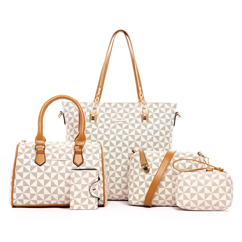 2E-youth Designer Purses And Handbags For Women Satchel Shoulder Bag Tote Bag For Work Clutch Purses (2-beige) - Image 1